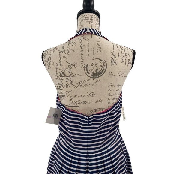 Muse Blue and Pink Halter Sundress - Picture 8 of 11